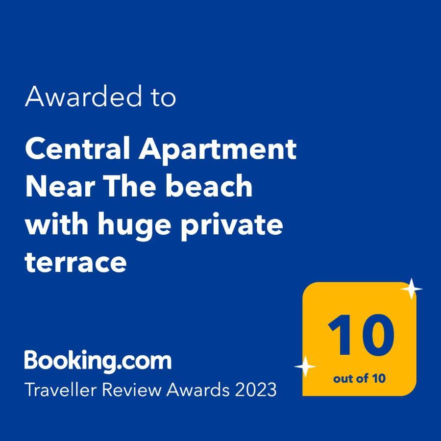 Central Apartment Near The Beach With Huge Private Terrace لوتراكي المظهر الخارجي الصورة